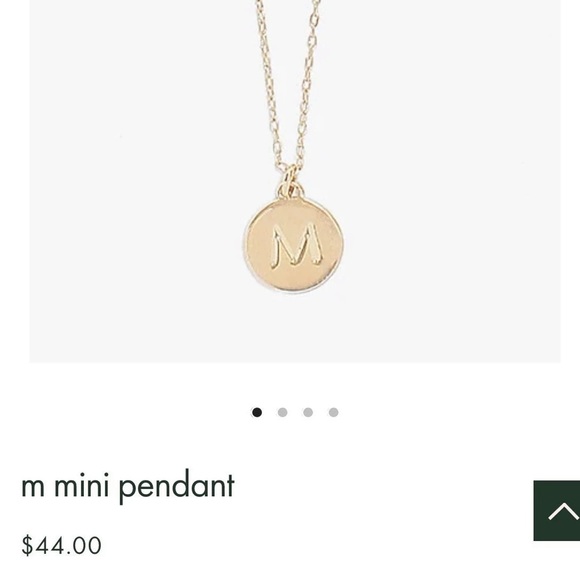 $48 Kate Spade Initial “M” Mini Initial Pendant Necklace gold - Picture 5 of 9